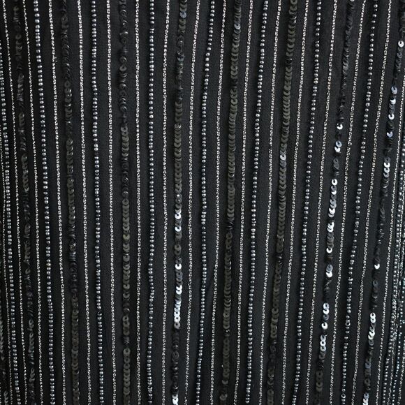 MLV Women's Embellished & Sequined Mini Black Dress Size M - Picture 5 of 7